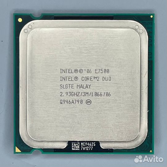 Процессор Intel Core 2 Duo E7500 Wolfdale LGA775