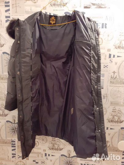 Пуховик женский Finery Geo р.54(на 50-52), длинный