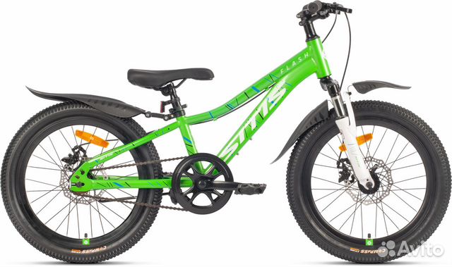 Велосипед sitis flash 20" (2023) Green-White Sta67