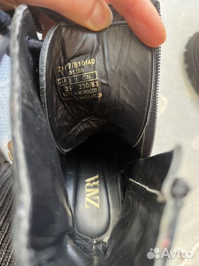 Демисезонные сапоги Zara 35