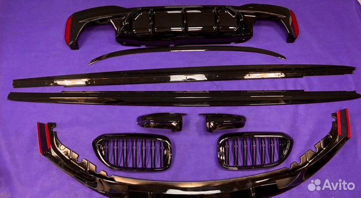 Обвес bmw g30 m5 m perfomance чёрный глянец
