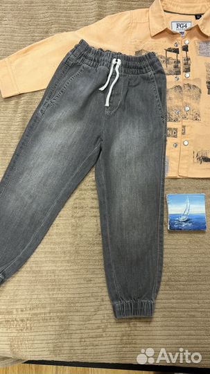 Рубашка и джинсы h&m для мальчика 104