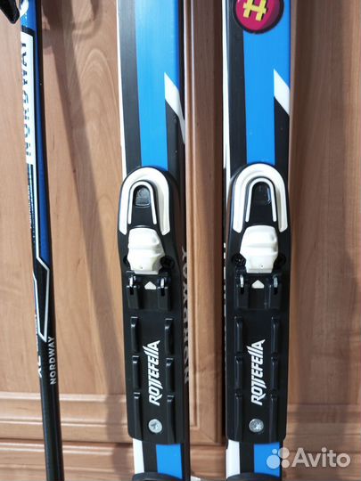 Лыжи беговые детские 160, ботинки, чехол