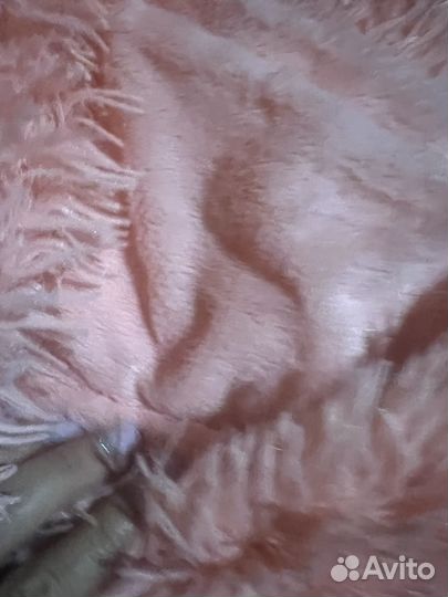 Плед пушистый розовый