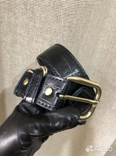 Ремень из кожи крокодила