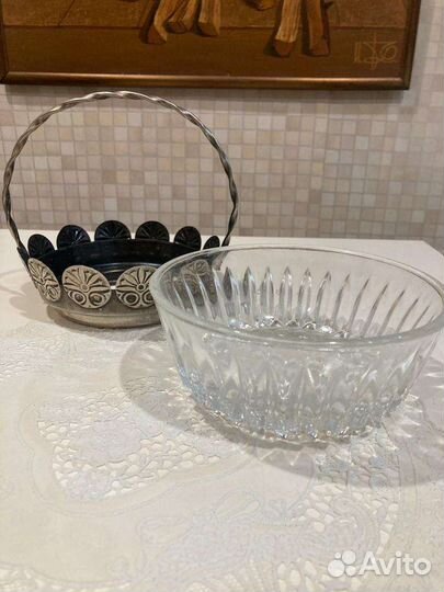 Конфетница времен СССР, ваза, вазочка