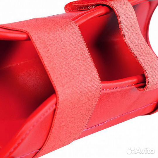 Защита голени clinch shin guard kick red