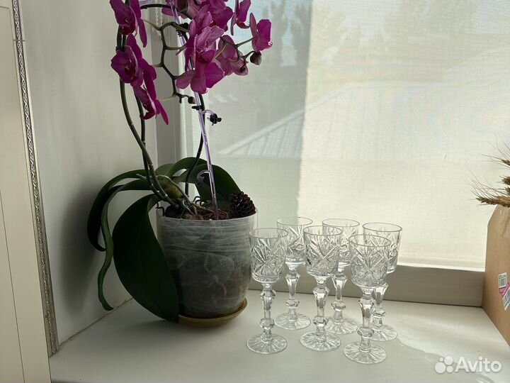 Фужеры хрустальные гхз СССР Ромбы Кубки