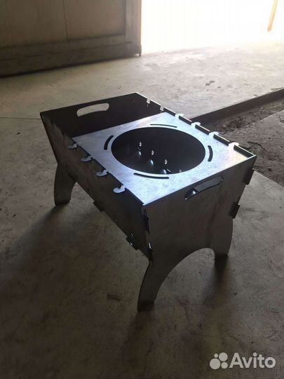 Мангал разборный 3 мм 42х28х30