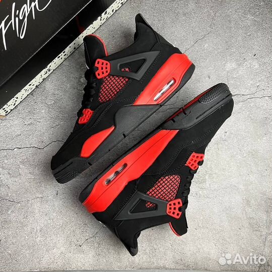 Кроссовки Air Jordan 4 Red Thunder (36-45)