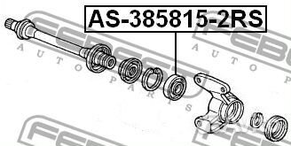 AS3858152RS Подшипник приводного вала 38x58x15