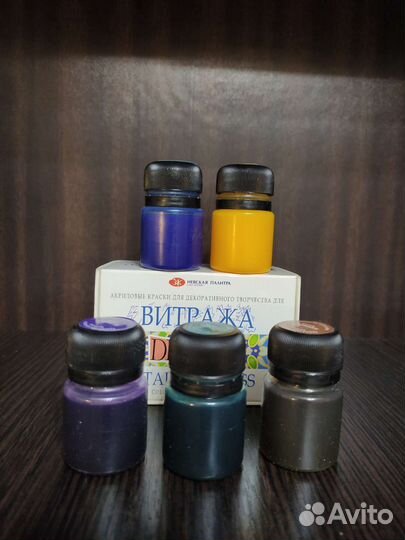 Акриловые краски для витража