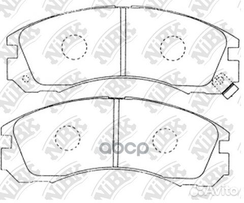 Колодки тормозные дисковые перед PN3233 NiBK