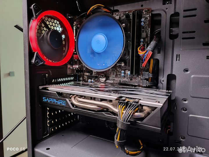 Игровой комп Ryzen5 2600+ RX570 8Gb+2X8Gb+SSD+HDD