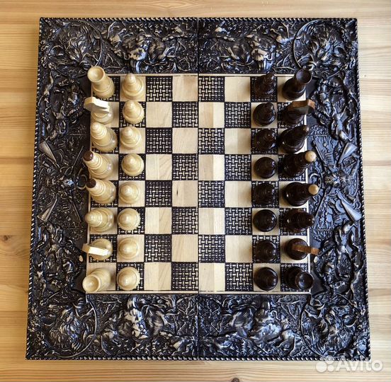 Шахматы нарды шашки 3в1 «кабаны»