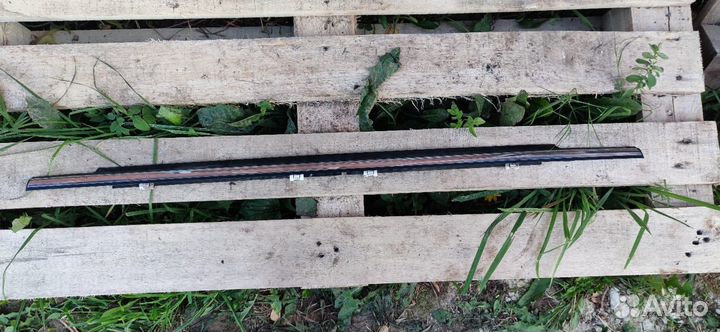 Оконные молдинги хромированные на outlander xl