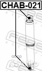 Сайлентблок заднего амортизатора chab021 Febest