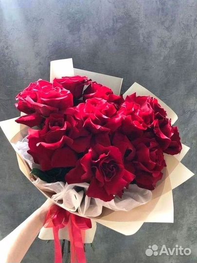 Розы красные эквадор