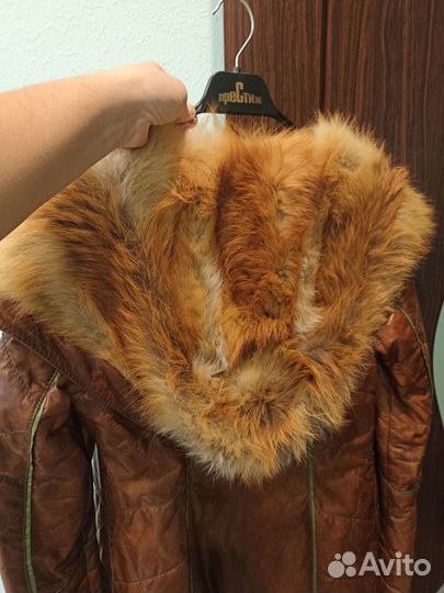 Парка женская с натуральным мехом 42 44