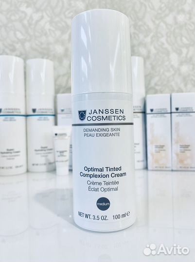 Дневной Крем для лица с спф и тоном janssen