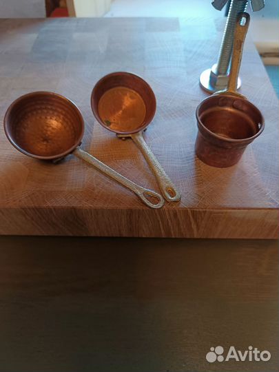 Для Мишек Тедди Медная кукольная посуда винтаж