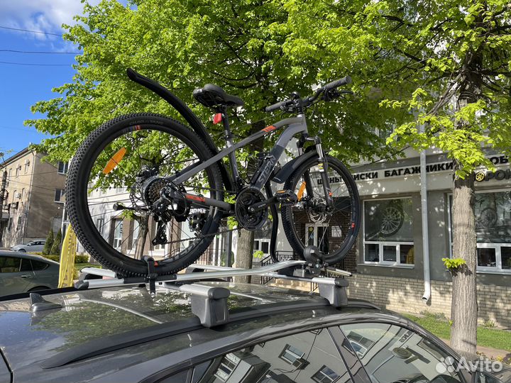 Велокрепление Атлант Roof Rider сербристое