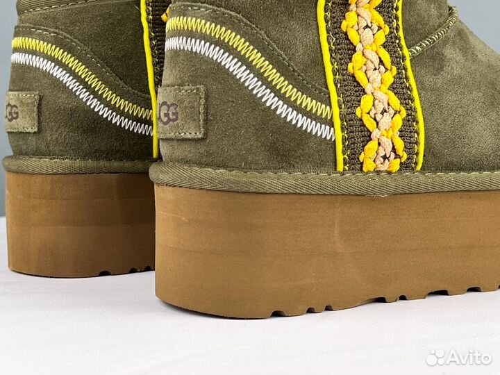 Угги на платформе UGG Ultra Mini Platform Braid