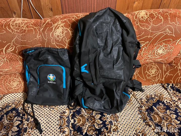 Сумка дорожная на колесах с наплечным мешком