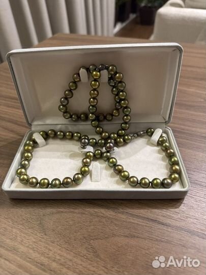 Комплект из культивированного жемчуга