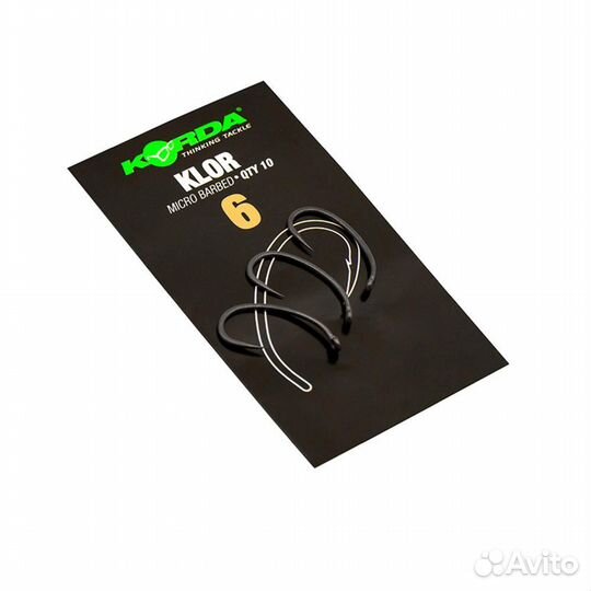 Korda korda Крючок Klor №6 с микробородкой 10шт