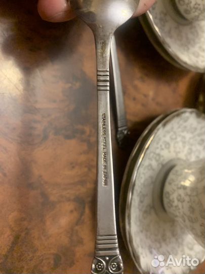 Сервиз из 2 коф пар, сах, 2 лож Япония 60-е