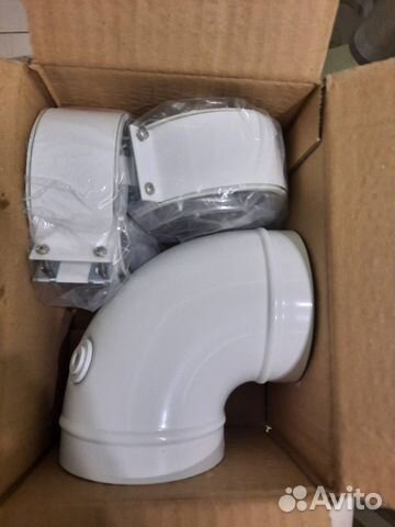 Отвод 60/100мм для начального участка (от котла)