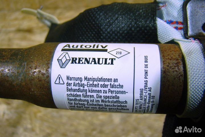 Renault Megane 3 Подушка безопасности шторка R