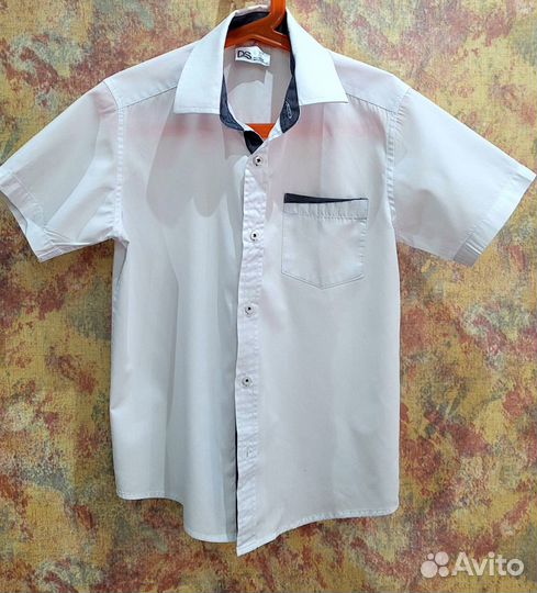 Рубашки- 2 шт. с коротким рукавом для мальчика
