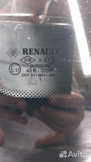 Форточка кузова задняя левая Renault Symbol LU01