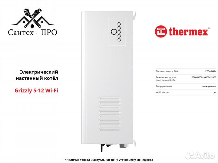 Электрический котел Thermex Grizzly 5-12
