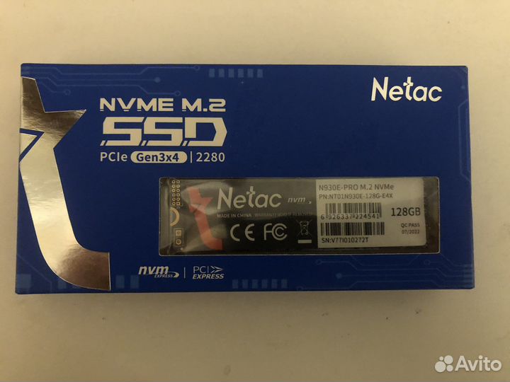 Диск SSD M.2 nvme 128GB
