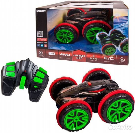 Машина-перевёртыш Амфибия, 4WD, плавает, с акб