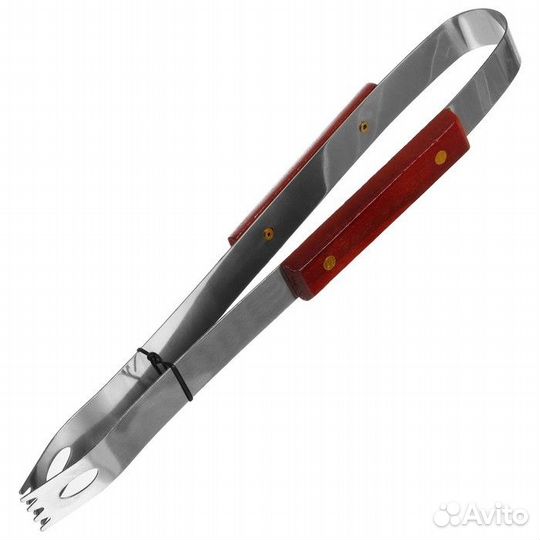 Набор для барбекю: лопатка, щипцы, вилка, 35 см