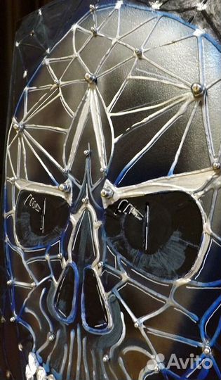 Картина, панно, череп, арт, стимпанк, гейм-арт