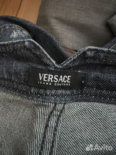 Джинсы Versace на низкой посадке