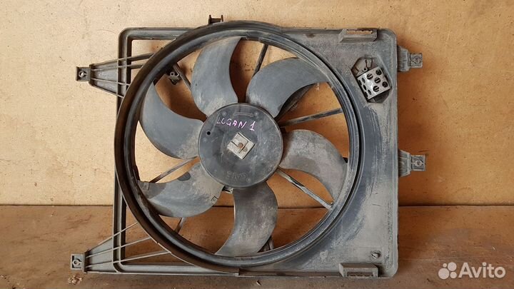 Вентилятор радиатора renault logan 1 K7M