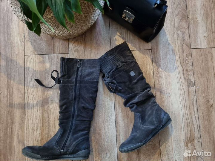 Замшевые сапоги Tamaris, 38