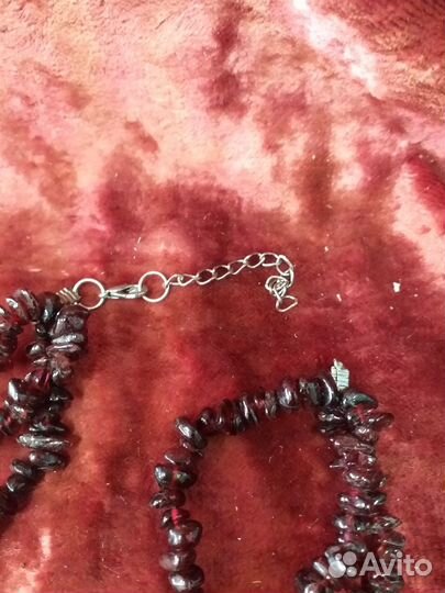 Бусы гранатовые камень гранат СССР