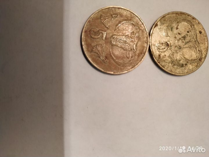 Монеты кипра