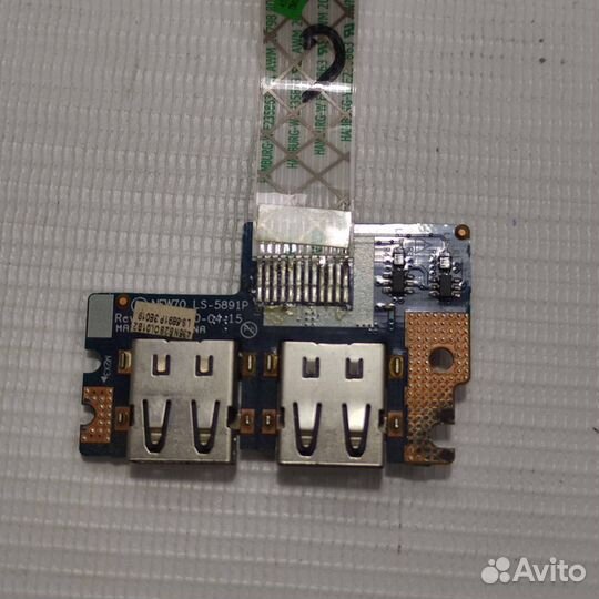 Плата 2xUSB + шлейф Acer Aspire 5250, 5550, 5551