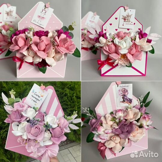 Букет из мыльных цветов