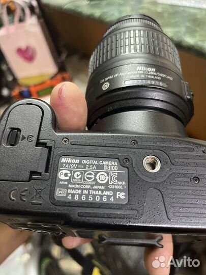 Зеркальный фотоаппарат nikon d3100