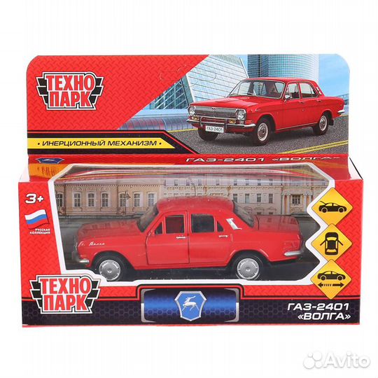 Модель Газ 24 красная Технопарк