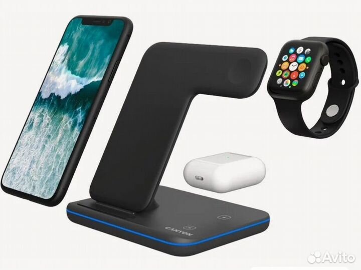 Беспроводная зарядка 3 в 1 Canyon